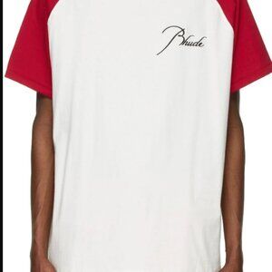 Rhude Red & White Raglan T-Shirt